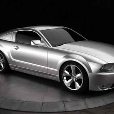 Iacocca Silver 45th anniversary Mustang